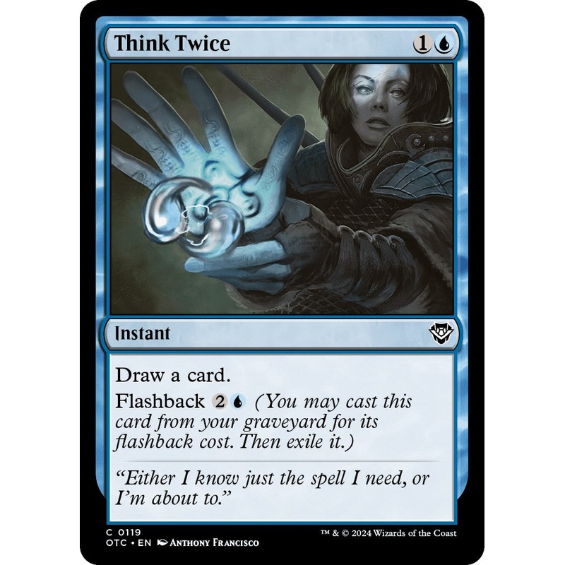 Think Twice [Outlaws of Thunder Junction Commander]
