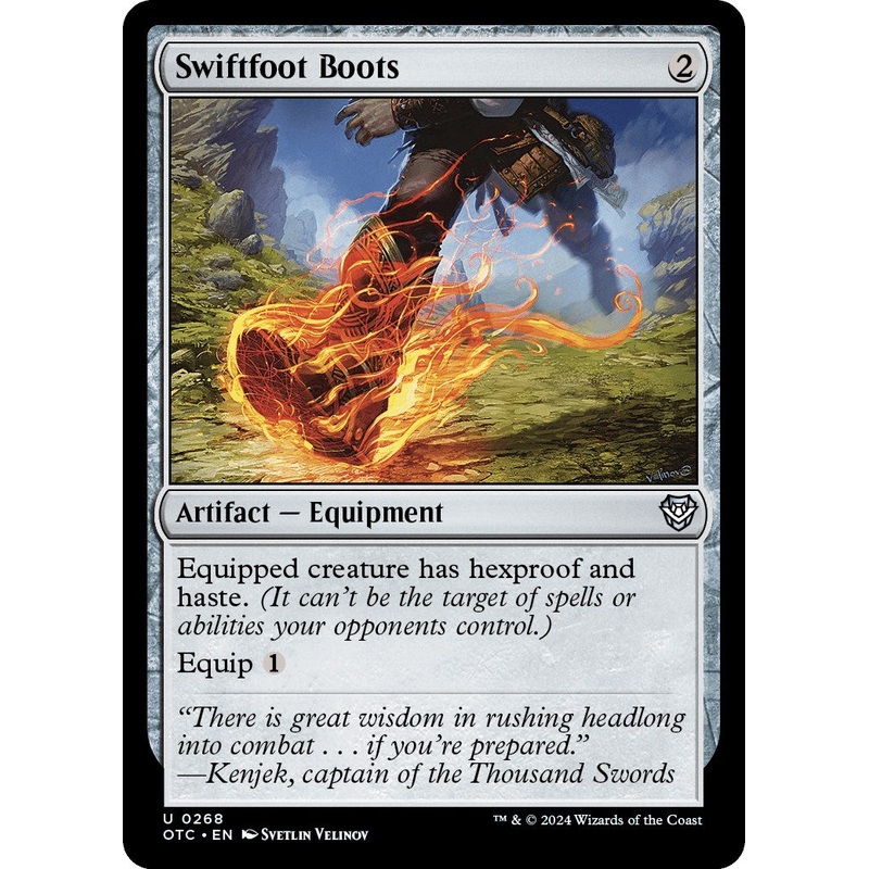 Swiftfoot Boots [Outlaws of Thunder Junction Commander]