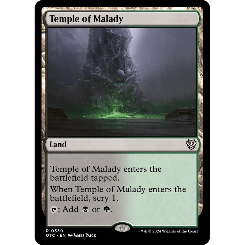 Temple of Malady [Outlaws of Thunder Junction Commander]