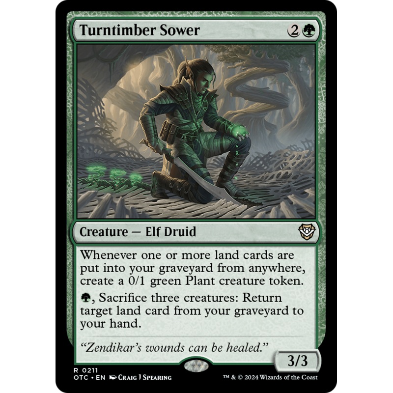 Turntimber Sower [Outlaws of Thunder Junction Commander]