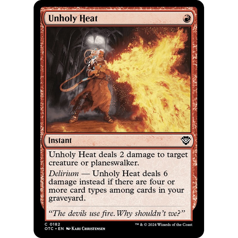 Unholy Heat [Outlaws of Thunder Junction Commander]