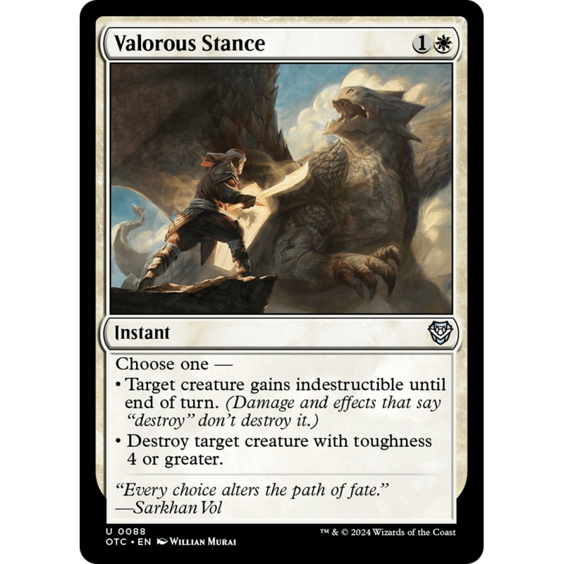 Valorous Stance [Outlaws of Thunder Junction Commander]