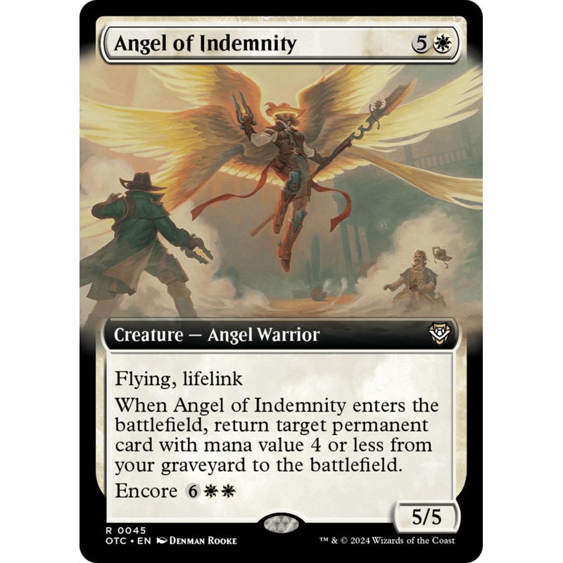 Angel of Indemnity (Extended Art) [Outlaws of Thunder Junction Commander]
