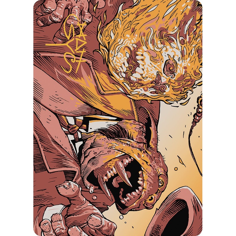 Skullcrack Art Card (Gold-Stamped Signature) [Outlaws of Thunder Junction Art Series]