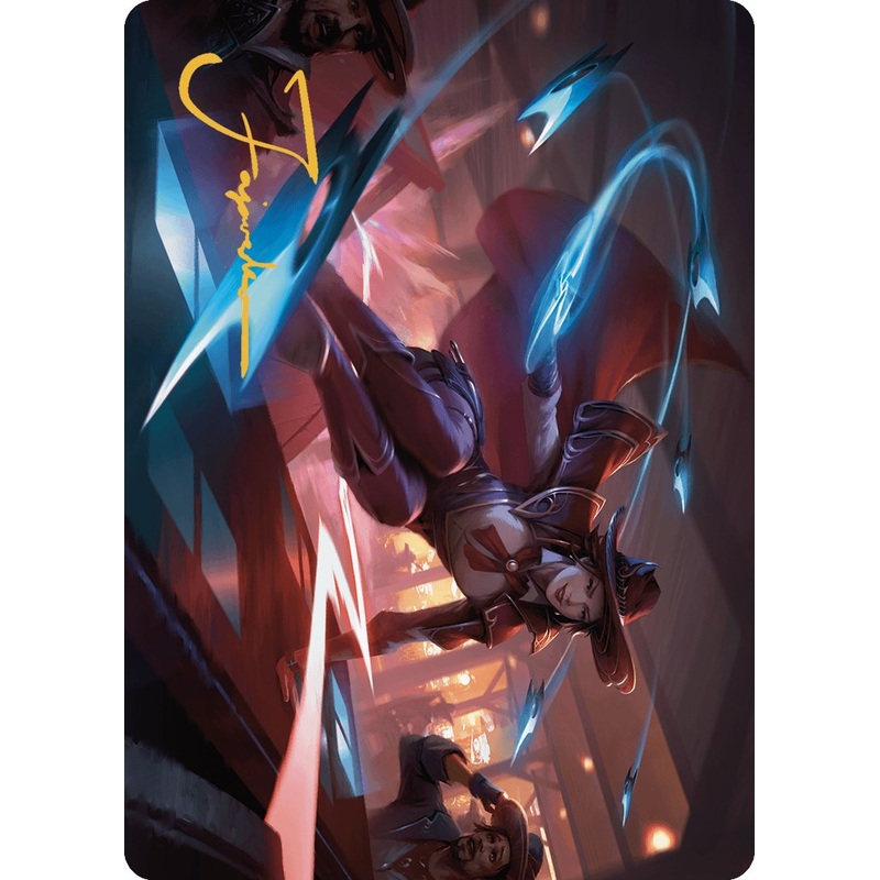 Slick Sequence Art Card (Gold-Stamped Signature) [Outlaws of Thunder Junction Art Series]