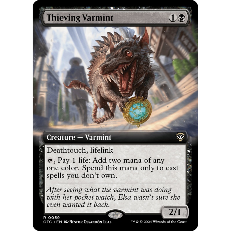 Thieving Varmint (Extended Art) [Outlaws of Thunder Junction Commander]