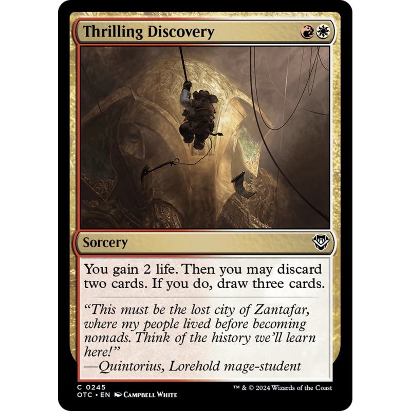 Thrilling Discovery [Outlaws of Thunder Junction Commander]