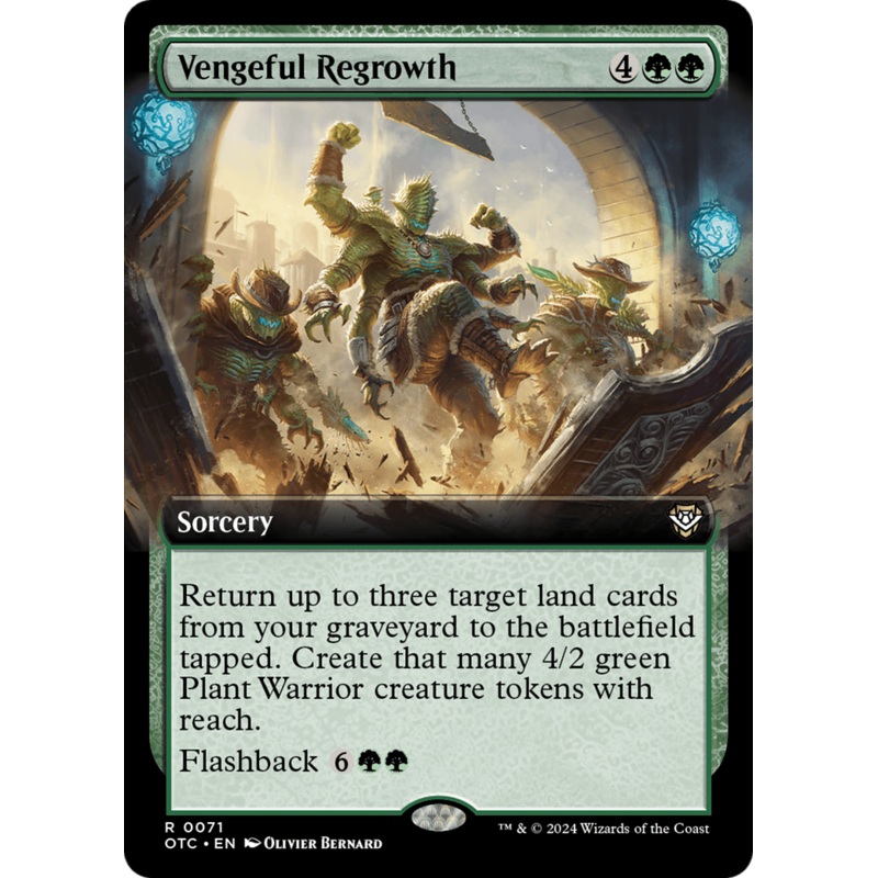 Vengeful Regrowth (Extended Art) [Outlaws of Thunder Junction Commander]