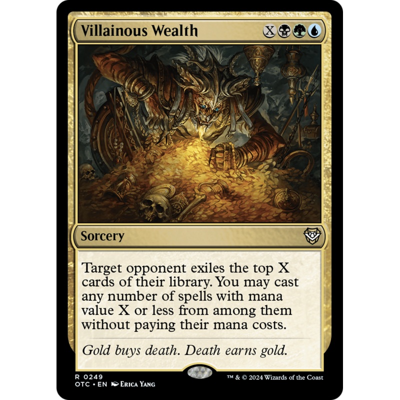 Villainous Wealth [Outlaws of Thunder Junction Commander]