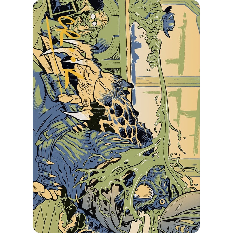 Voidslime Art Card (Gold-Stamped Signature) [Outlaws of Thunder Junction Art Series]