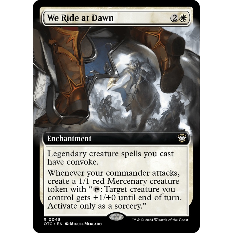 We Ride at Dawn (Extended Art) [Outlaws of Thunder Junction Commander]