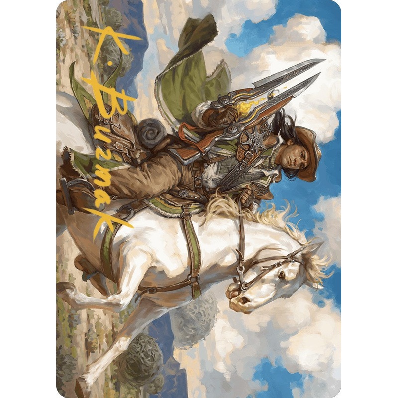 Wylie Duke, Atiin Hero Art Card (Gold-Stamped Signature) [Outlaws of Thunder Junction Art Series]