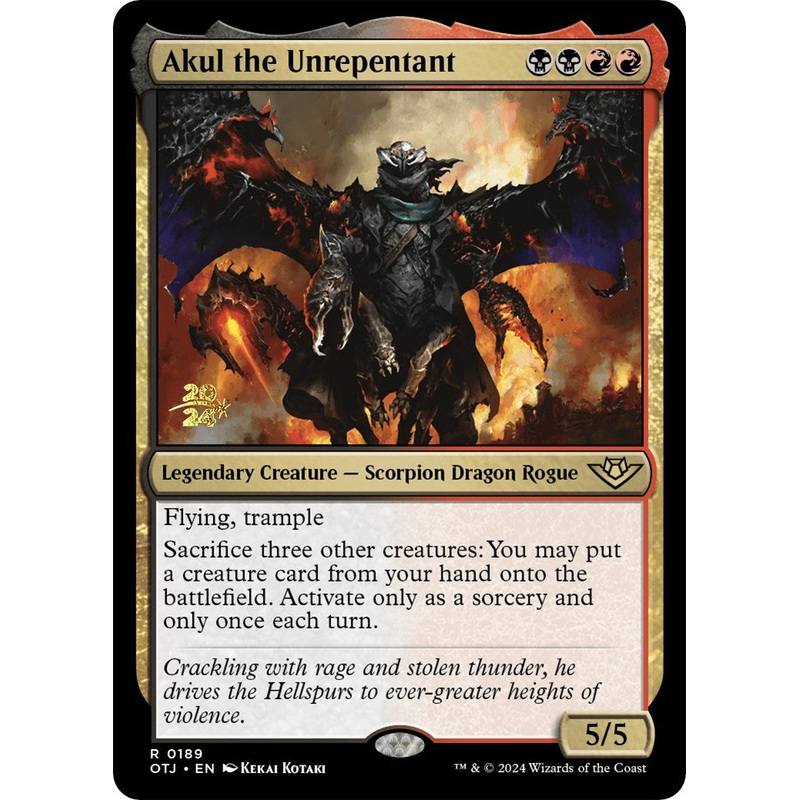 Akul the Unrepentant [Outlaws of Thunder Junction Prerelease Promos]
