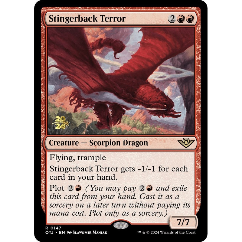 Stingerback Terror [Outlaws of Thunder Junction Prerelease Promos]