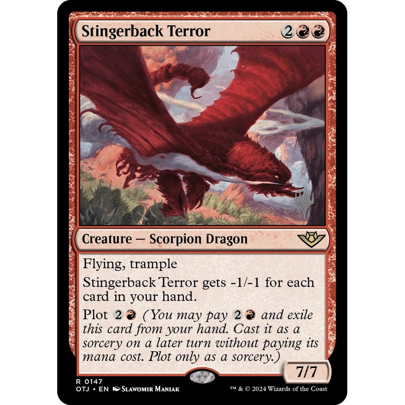 Stingerback Terror (Promo Pack) [Outlaws of Thunder Junction Promos]