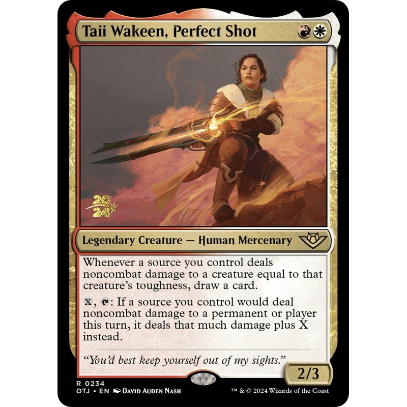 Taii Wakeen, Perfect Shot [Outlaws of Thunder Junction Prerelease Promos]