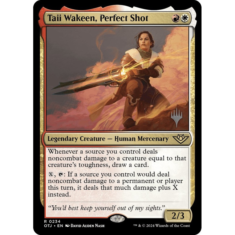 Taii Wakeen, Perfect Shot (Promo Pack) [Outlaws of Thunder Junction Promos]