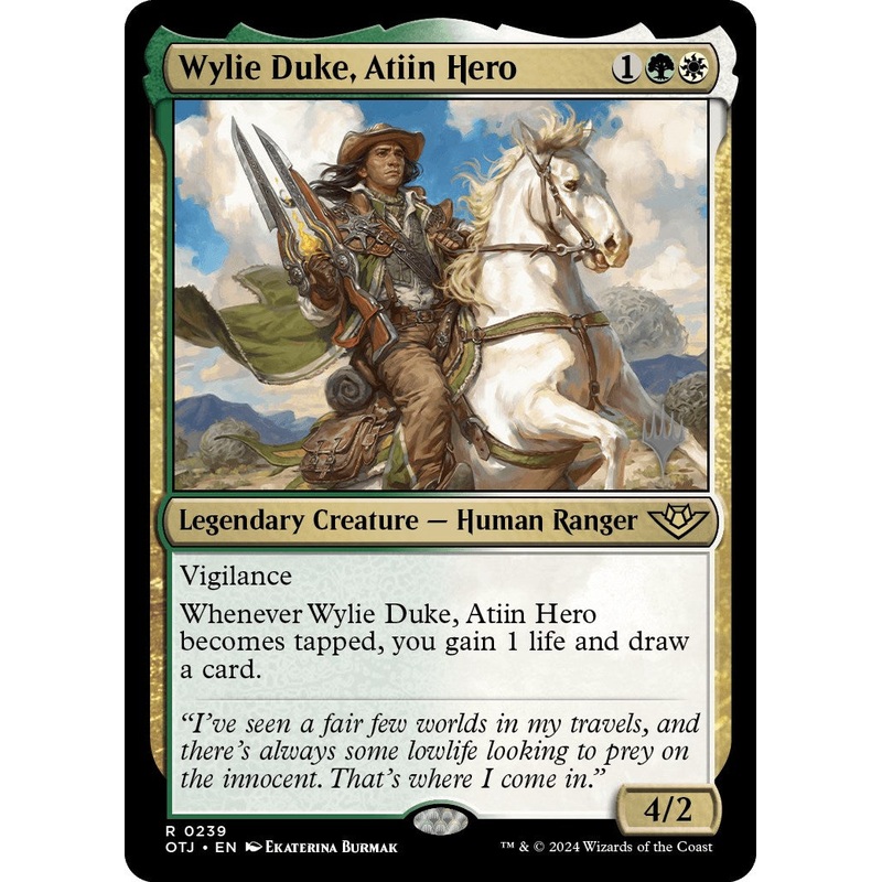 Wylie Duke, Atiin Hero (Promo Pack) [Outlaws of Thunder Junction Promos]