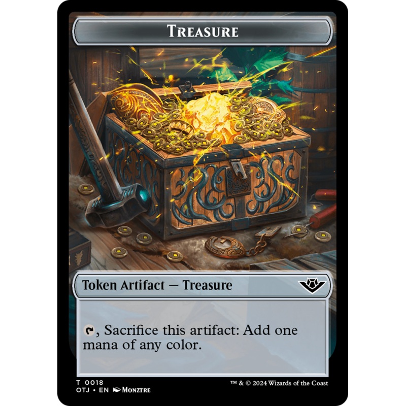 Treasure // Plot Double-Sided Token [Outlaws of Thunder Junction Tokens]