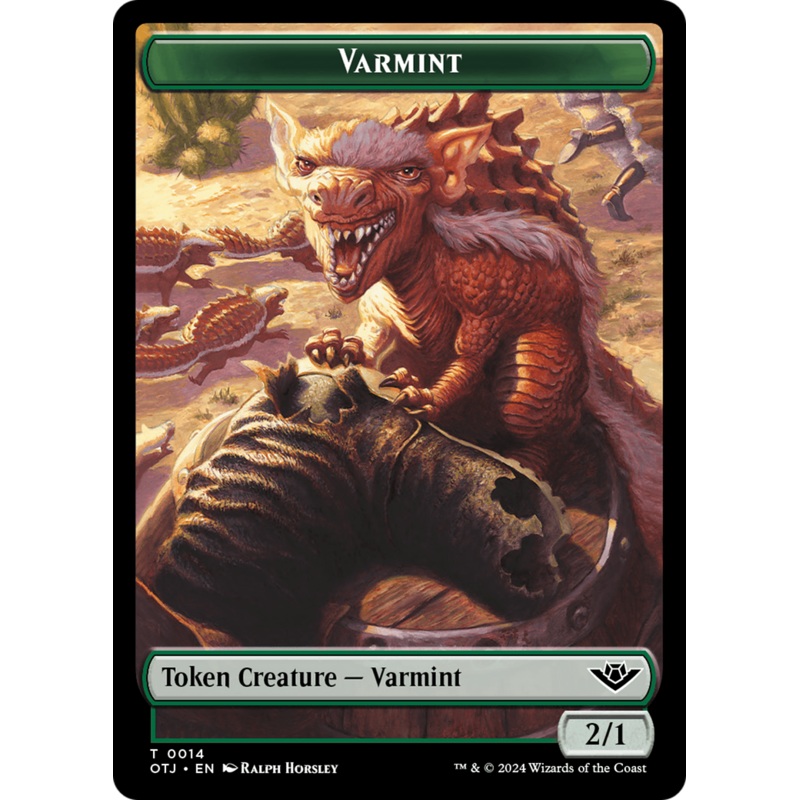 Varmint // Plot Double-Sided Token [Outlaws of Thunder Junction Tokens]