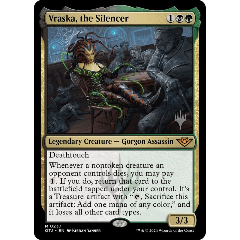 Vraska, the Silencer (Promo Pack) [Outlaws of Thunder Junction Promos]