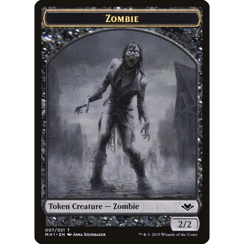 Zombie (007) // Myr (019) Double-Sided Token [Modern Horizons Tokens]