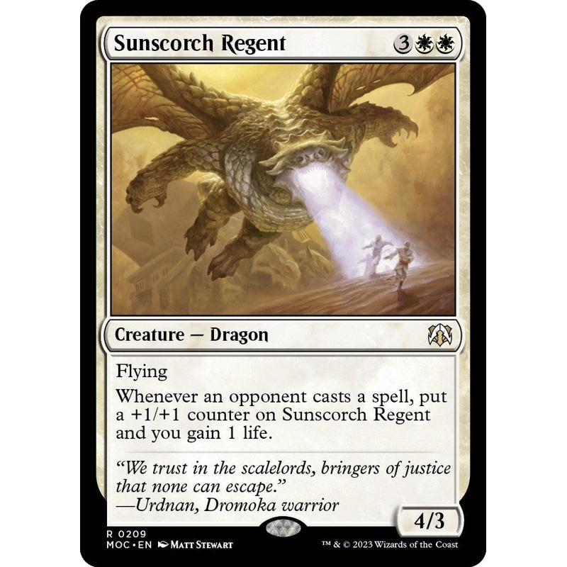 Sunscorch Regent [March of the Machine Commander]