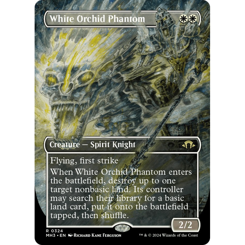 White Orchid Phantom (Borderless) [Modern Horizons 3]