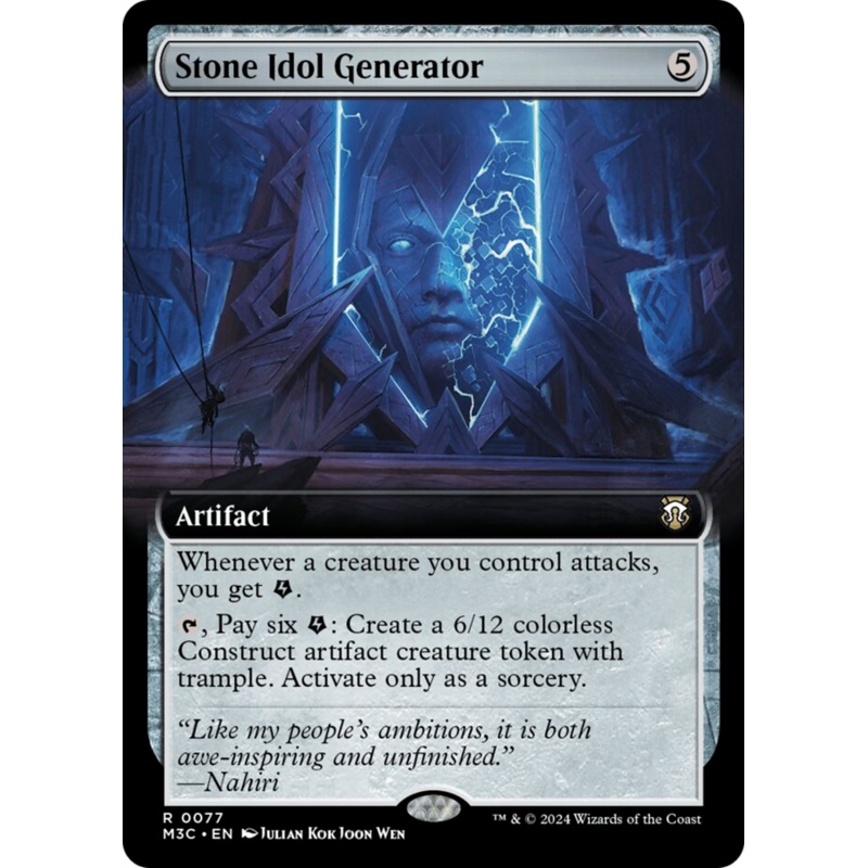 Stone Idol Generator (Extended Art) [Modern Horizons 3 Commander]