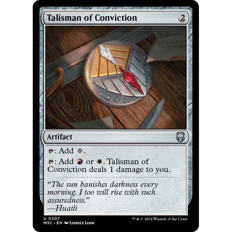 Talisman of Conviction (Ripple Foil) [Modern Horizons 3 Commander]