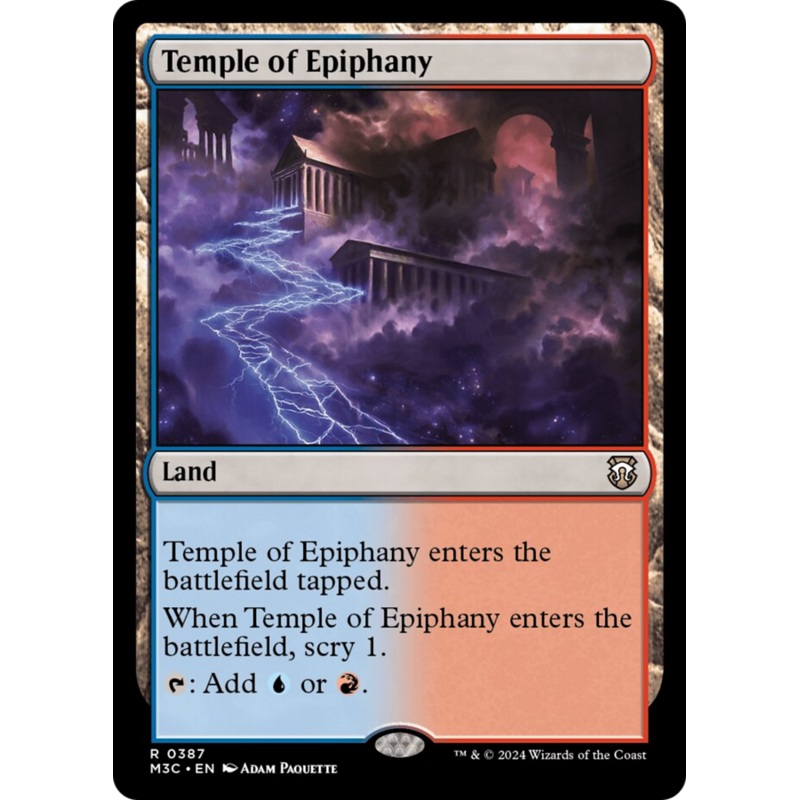 Temple of Epiphany (Ripple Foil) [Modern Horizons 3 Commander]