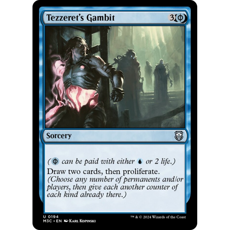 Tezzeret's Gambit (Ripple Foil) [Modern Horizons 3 Commander]
