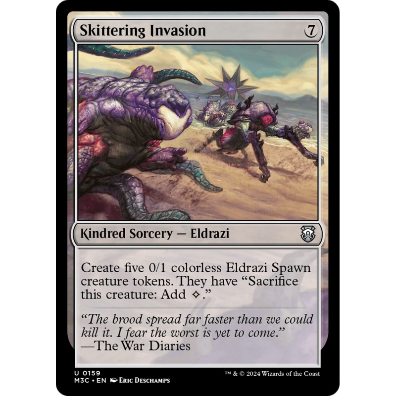 Skittering Invasion (Ripple Foil) [Modern Horizons 3 Commander]