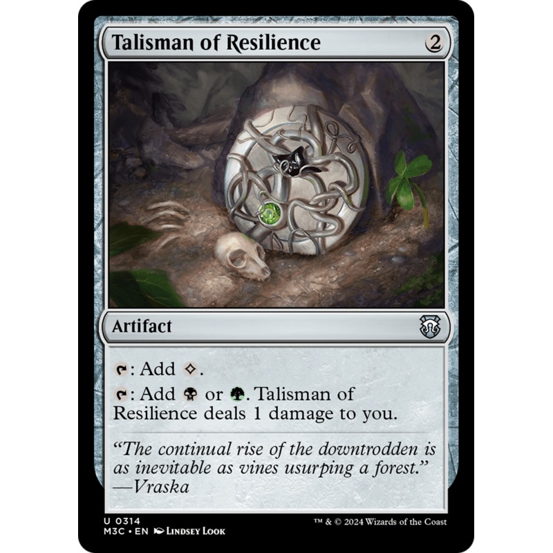 Talisman of Resilience (Ripple Foil) [Modern Horizons 3 Commander]