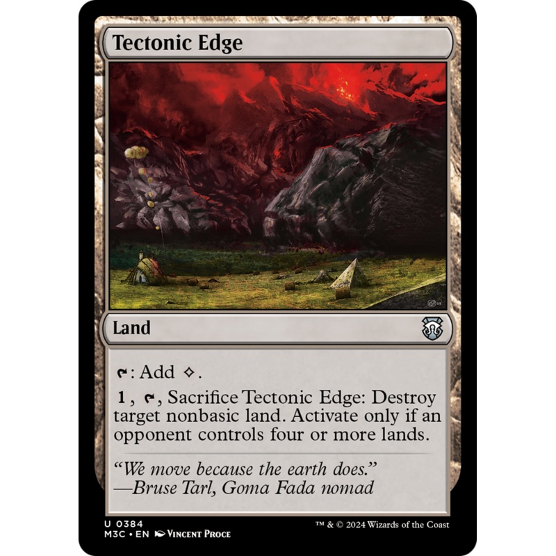 Tectonic Edge (Ripple Foil) [Modern Horizons 3 Commander]