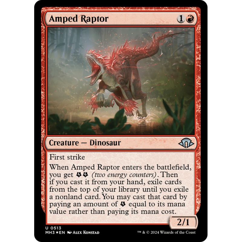Amped Raptor (Ripple Foil) [Modern Horizons 3]