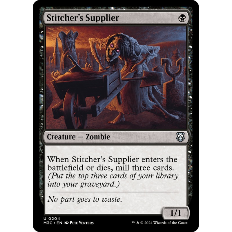 Stitcher's Supplier (Ripple Foil) [Modern Horizons 3 Commander]