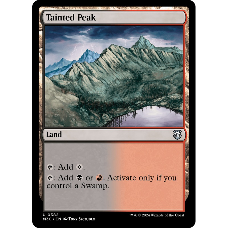 Tainted Peak (Ripple Foil) [Modern Horizons 3 Commander]