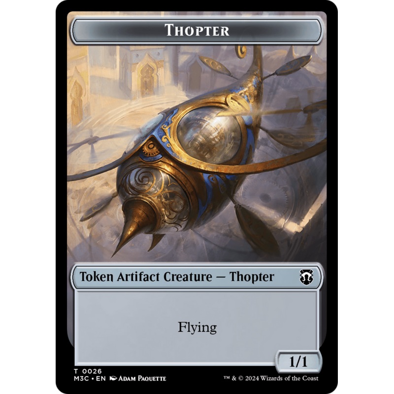 Thopter // Copy Double-Sided Token [Modern Horizons 3 Commander Tokens]