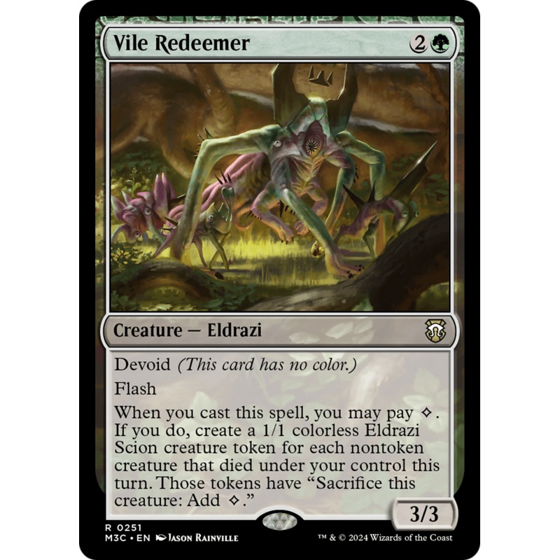 Vile Redeemer (Ripple Foil) [Modern Horizons 3 Commander]