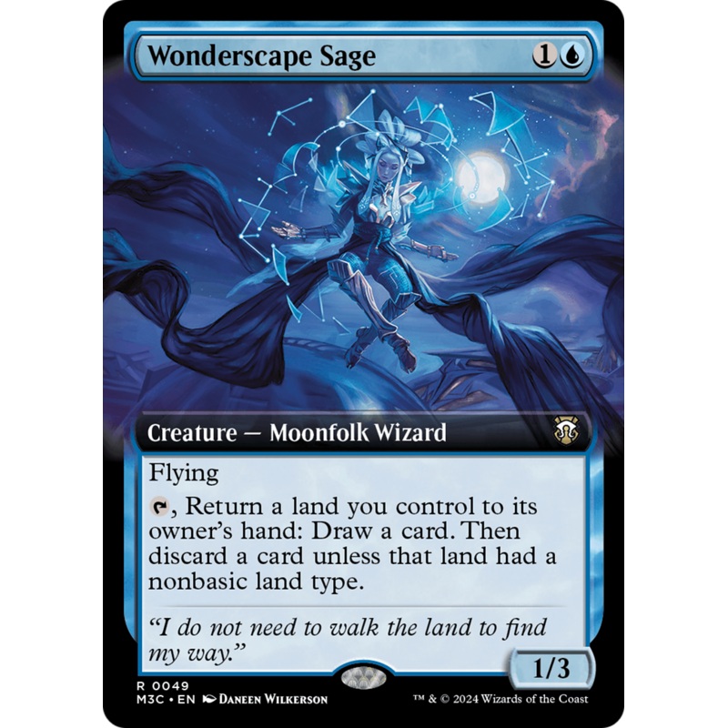 Wonderscape Sage (Extended Art) [Modern Horizons 3 Commander]