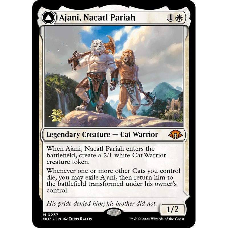 Ajani, Nacatl Pariah [Modern Horizons 3 Prerelease Promos]