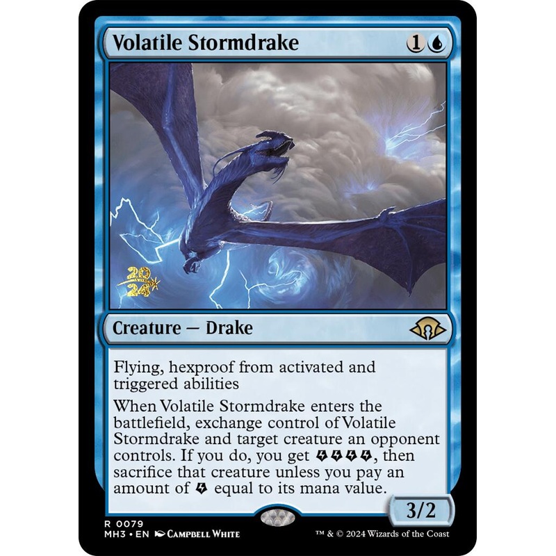 Volatile Stormdrake [Modern Horizons 3 Prerelease Promos]