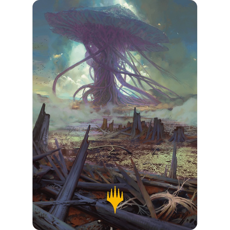 Swamp Art Card (Gold-Stamped Planeswalker Symbol) [Modern Horizons 3 Art Series]
