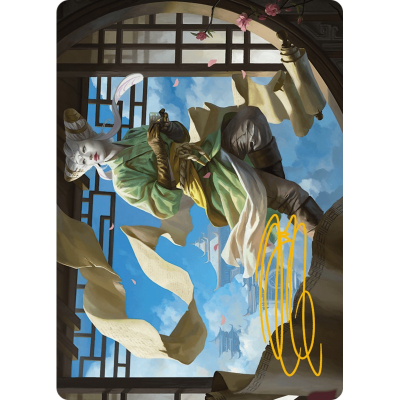 Tamiyo, Inquisitive Student Art Card (Gold-Stamped Signature) [Modern Horizons 3 Art Series]