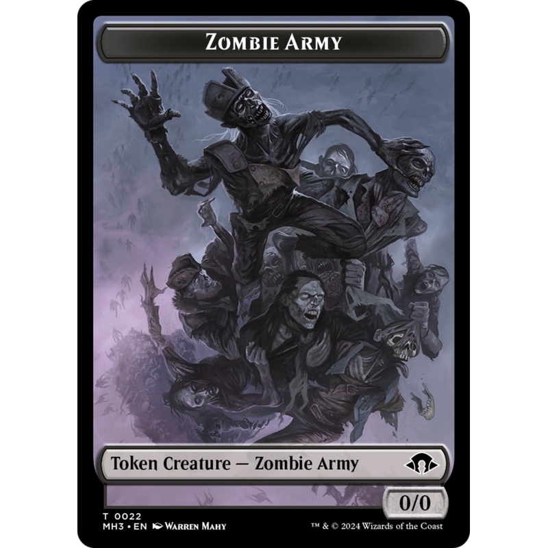 Zombie Army Token [Modern Horizons 3 Tokens]
