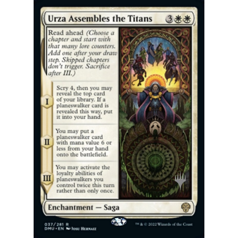 Urza Assembles the Titans (Promo Pack) [Dominaria United Promos]
