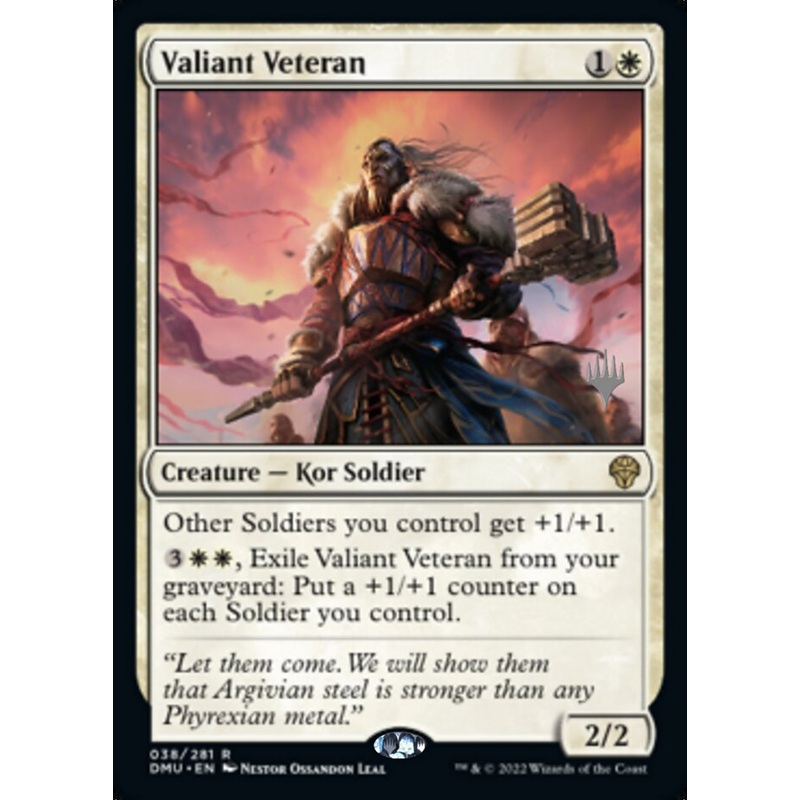 Valiant Veteran (Promo Pack) [Dominaria United Promos]