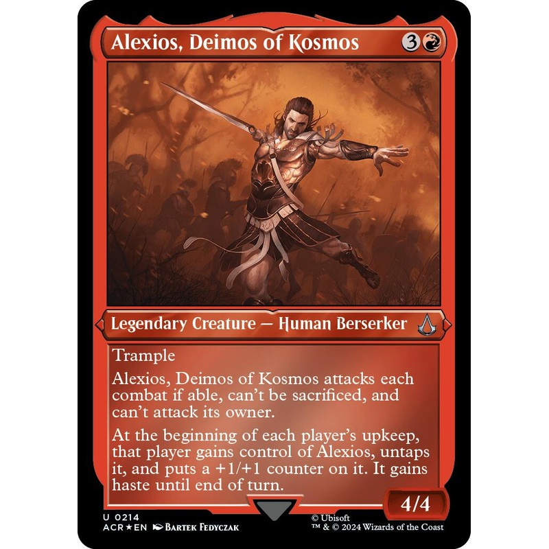 Alexios, Deimos of Kosmos (Foil Etched) [Assassin's Creed]