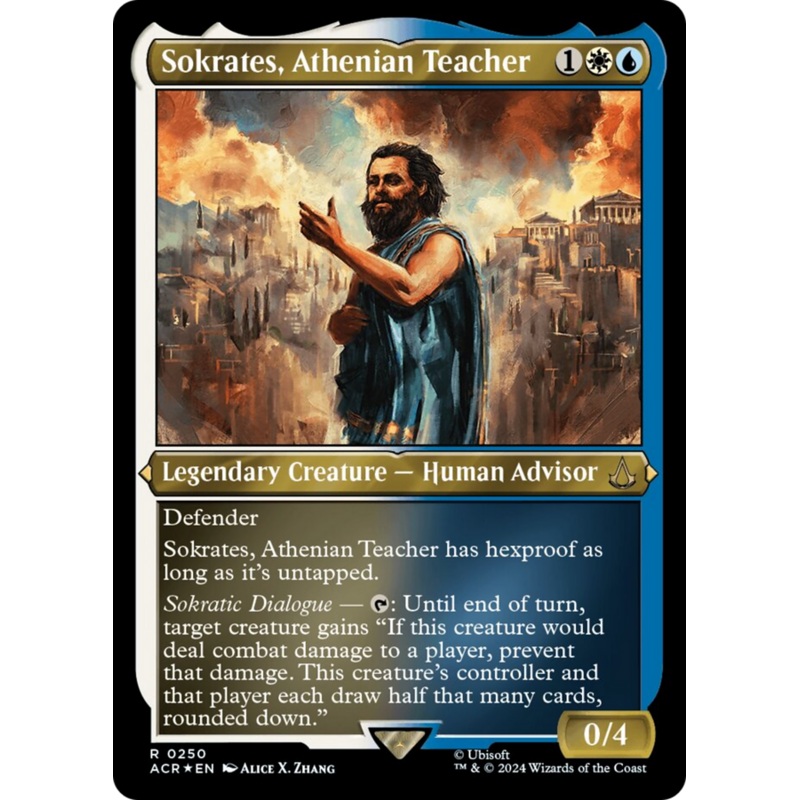Sokrates, Athenian Teacher (Foil Etched) [Assassin's Creed]